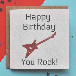 Birthday card for a rocker