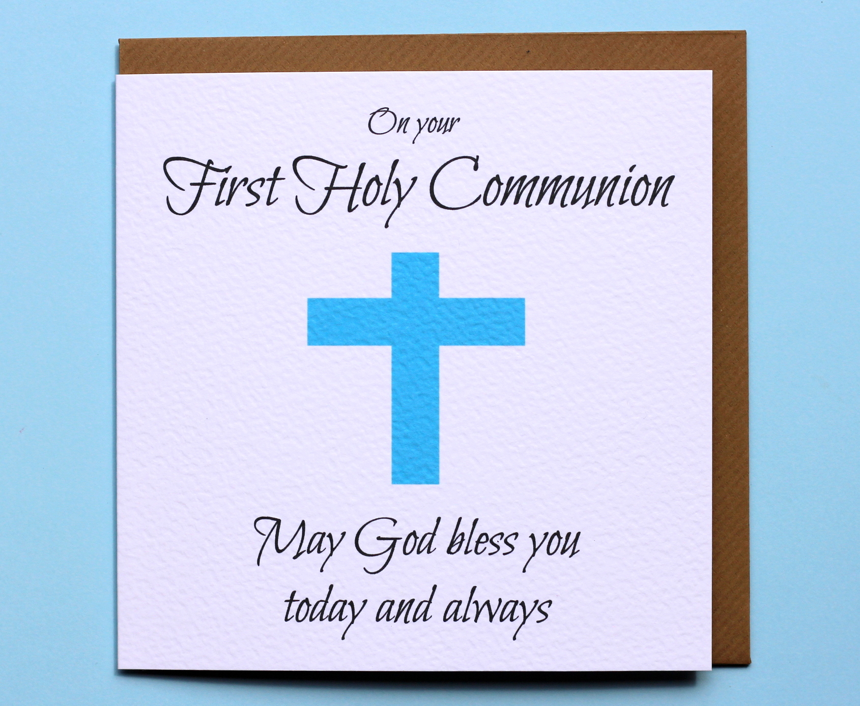 First Communion Card Boys God Bless You On Your First Holy Communion